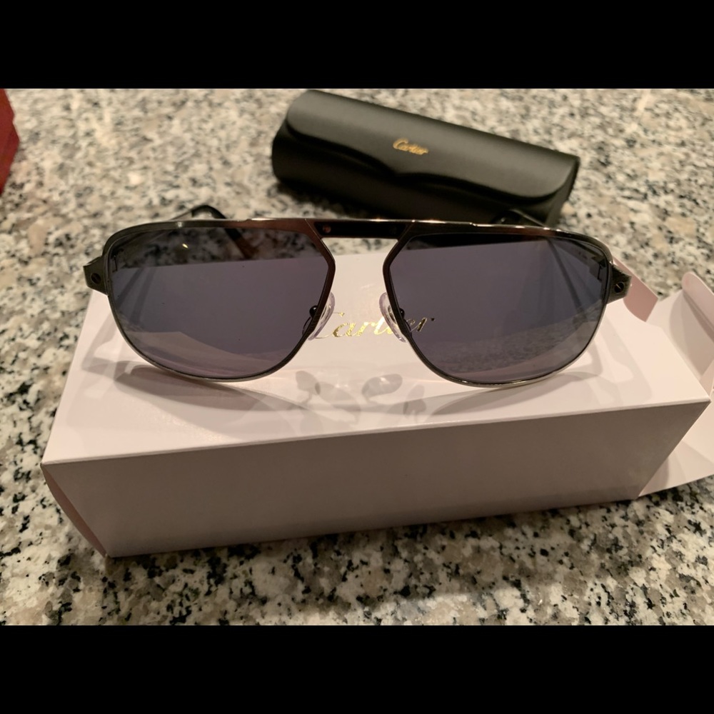 Cartier Santos De Cartier Aviator Mens Silver